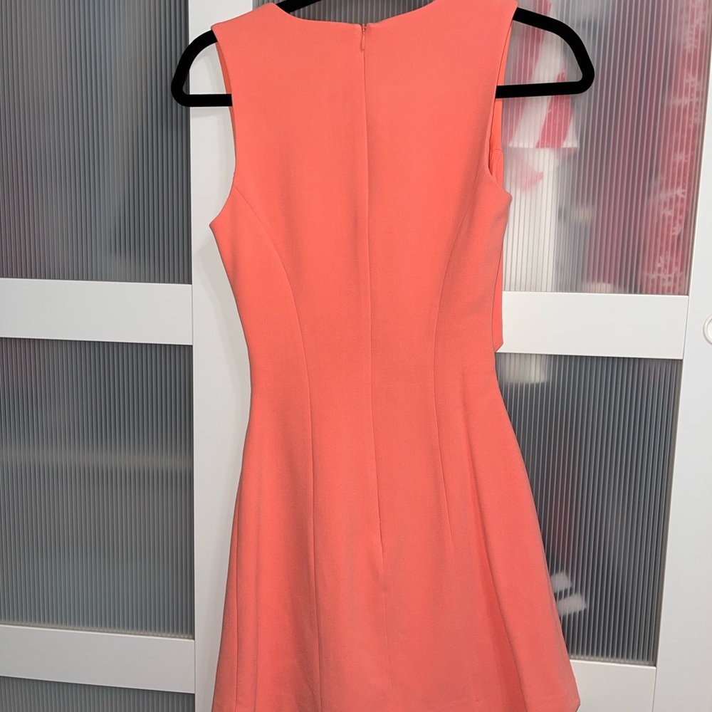 Women’s French Connection XXS/2 Coral Sands Whisper Cutout Sleeveless Dress - Picture 4 of 6
